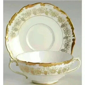 Coalport Hazelton -Cream Soup and Saucer Set (4)